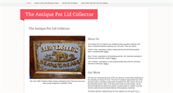 Desktop Screenshot of antiquepotlidcollector.com