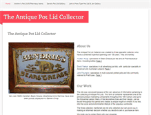 Tablet Screenshot of antiquepotlidcollector.com